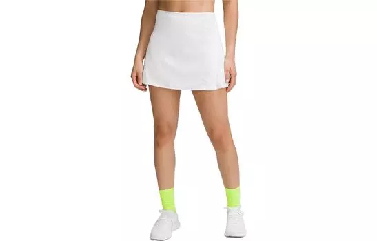 Короткая юбка Courtcore City Tennis Style для женщин Lululemon, белый