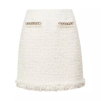 Короткая юбка Deep Breath А-силуэта, темно-синий