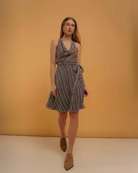 Короткая юбка-халат с принтом Niza, мультиколор