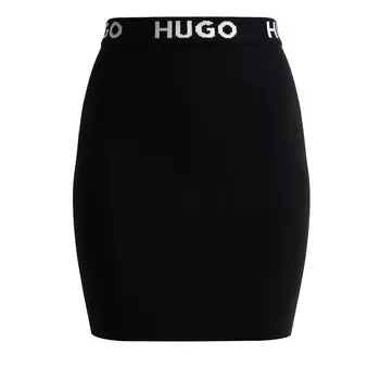 Короткая юбка HUGO Sarmola 10250137, черный