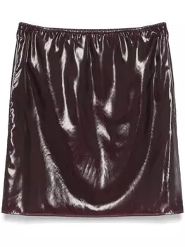 Короткая юбка из органзы Ferragamo, фиолетовый