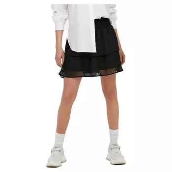 Короткая юбка Only Ann Star Layered Smock, черный