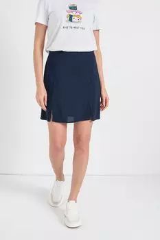 Короткая юбка с разрезами Only, синий