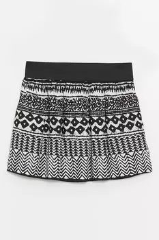 Короткая юбка с узором Lc Waikiki, черный