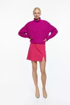 Короткая юбка с запахом H&amp;M, вишня