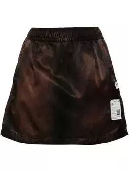 Короткая юбка-шорты с запахом Maison Mihara Yasuhiro, черный