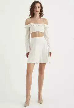 Короткая юбка Tbn, белый