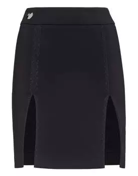 Короткая юбка «Теперь я знаю» PHILIPP PLEIN, черный