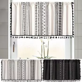 Короткая занавеска для дренажа воздуха, устойчивая к разрыву, не выцветающая, неустанавливаемая, полупрозрачная перегородка, оконная марля, кухонная поставка-белая BTTO, белый