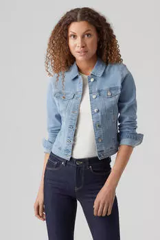 Короткая женская джинсовая куртка Vero Moda, синий