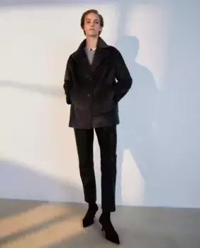 Короткая женская куртка на меху Woman El Corte Ingls, цвет Plomo