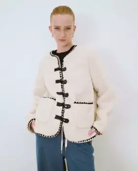 Короткая женская куртка Object, белый