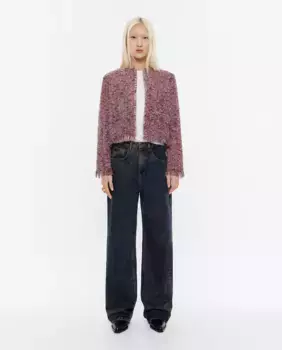 Короткая женская куртка с бахромой Bimba y Lola, красный