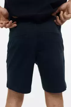 Короткие брюки чинос стандартного кроя H&M, синий