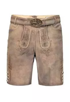 Короткие брюки из дикой кожи Lukas Edelnice, коричневый