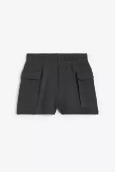 Короткие брюки-карго H&M, черный