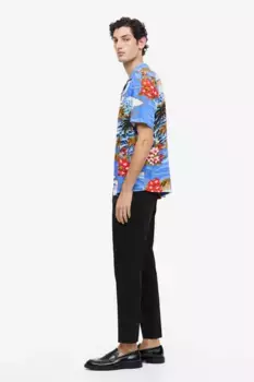 Короткие брюки узкого кроя H&M, черный