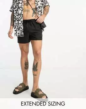 Короткие черные шорты для плавания ASOS DESIGN