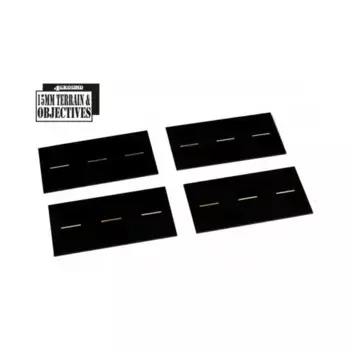 Короткие дороги (предварительно окрашенные), Terrain & Obstacles (15mm)