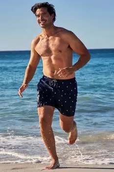 Короткие дышащие легкие плавки для плавания с принтом Aruba Mountain Warehouse, синий