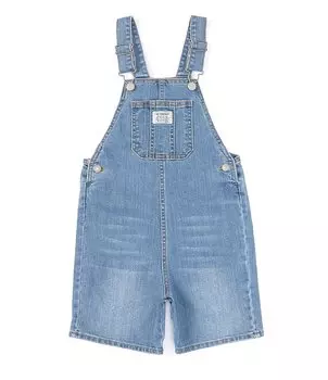 Короткие джинсовые комбинезоны Levi's Little Boys 2T-4T, синий