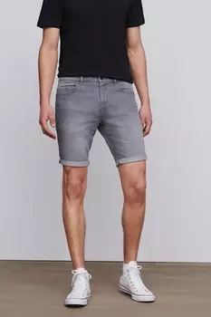 Короткие джинсовые шорты Next, серый