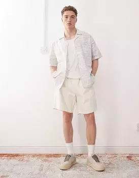 Короткие джинсовые шорты Obey easy carpenter в неотбеленном выцветшем вау-вау