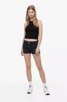 Короткие джинсы regular H&M, серый