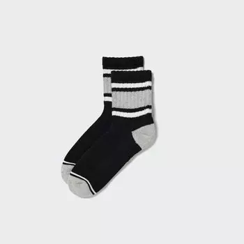 Короткие флисовые носки UNIQLO, черный