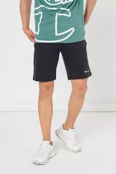 Короткие хлопковые брюки с галстуком Champion, синий