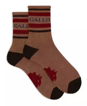 Короткие хлопковые махровые носки Gallo, мультиколор