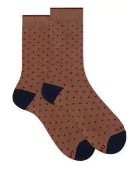 Короткие хлопковые носки в горошек Gallo, мультиколор