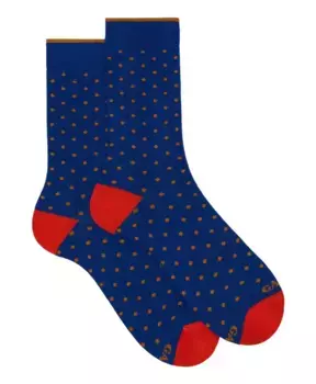 Короткие хлопковые носки в горошек Gallo, мультиколор