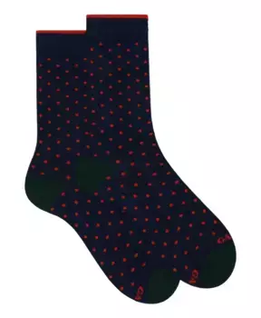 Короткие хлопковые носки в горошек Gallo, мультиколор