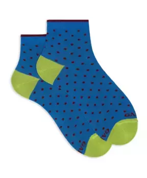 Короткие хлопковые носки в горошек Gallo, мультиколор