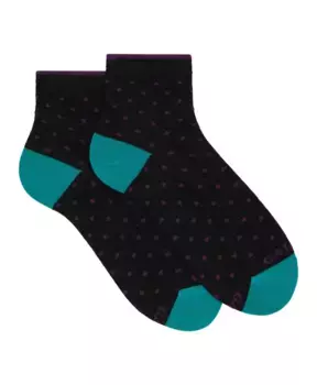 Короткие хлопковые носки в горошек Gallo, мультиколор