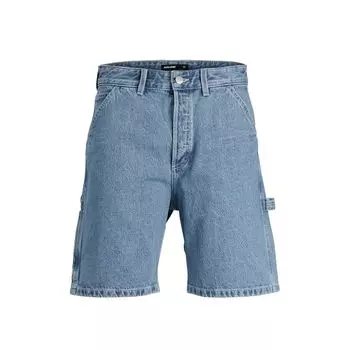 Короткие хлопковые светло-голубые шорты Jack & Jones