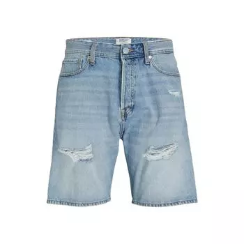 Короткие хлопковые светло-голубые шорты Jack & Jones