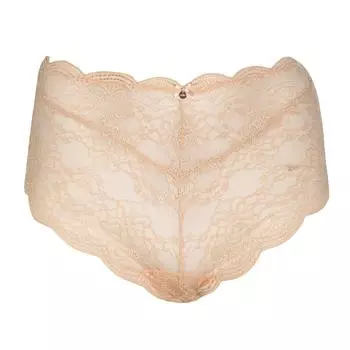 Короткие кружевные шорты с фестонами Oola Lingerie, черный