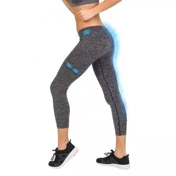 Короткие леггинсы для похудения спортивные серые в крапинку Cellutex, Серый