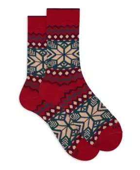 Короткие мужские носки из хлопка с декоративным рождественским мотивом Gallo, мультиколор