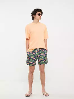 Короткие мужские шорты для плавания с рисунком XSIDE, зеленый принт