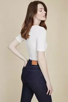 Короткие настоящие джинсы для мамы Oasis, синий