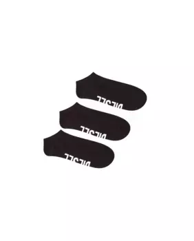 Короткие носки DIESEL с логотипом на подошве, черный