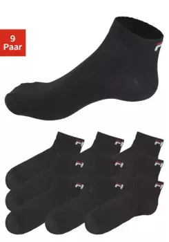 Короткие носки Fila (9 пар) с классическим логотипом, цвет 9 X Schwarz