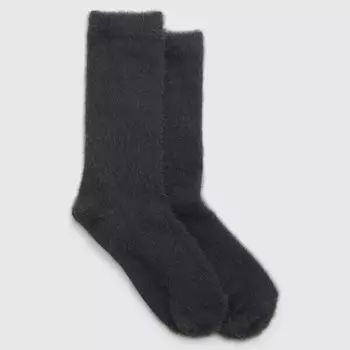 Короткие носки из пушистой пряжи Gap, серый