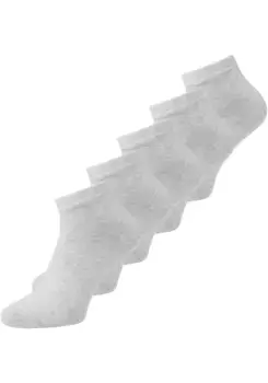 Короткие носки Jack & Jones "JACDONGO SOCKS 5 PACK NOOS" (упаковка, 5 пар), серый