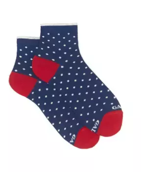 Короткие носки королевского в горошек Gallo, мультиколор