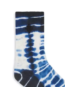 Короткие носки Marcelo Burlon County Of Milan Kids AOP sound-waves, синий