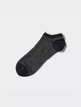 Короткие носки меланж Uniqlo, цвет 08 серый